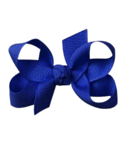 Electric Blue Grosgrain Bow