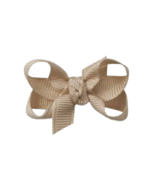 Oatmeal Grosgrain Bow