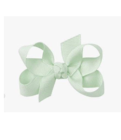 Powder Mint Grosgrain Bow