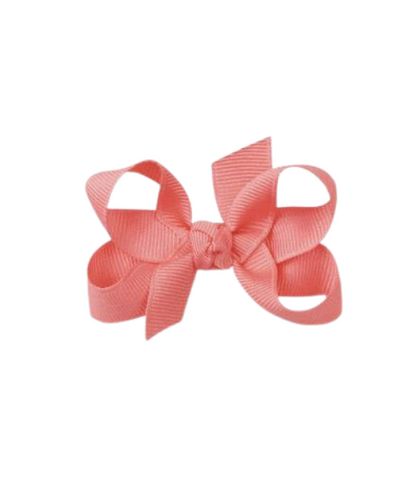 Shell Pink Grosgrain Bow