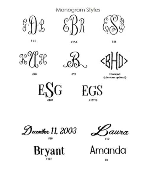 Monogrammed Wedding Album