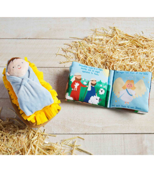 Nativity Plush with Book