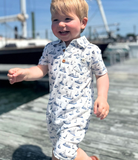 Maui Ship Printed Romper