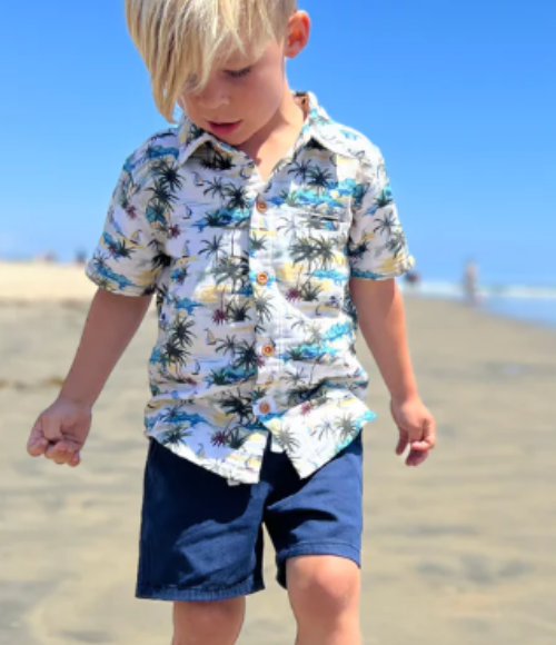 Timothy Navy Pique Shorts