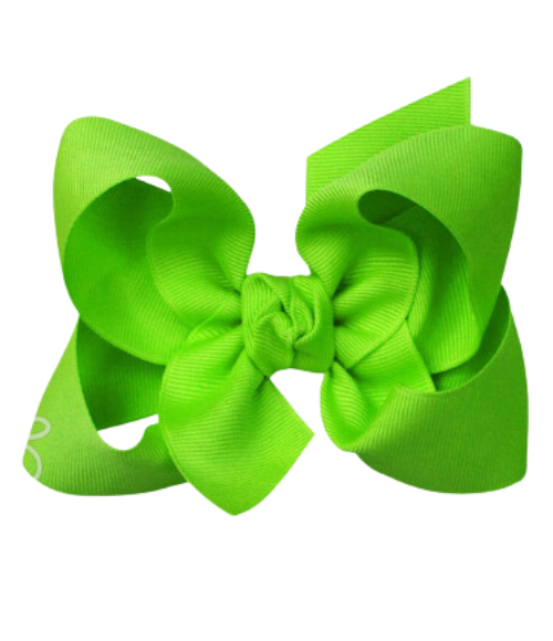 Neon Green Grosgrain Bow Neon Green Grosgrain Bow