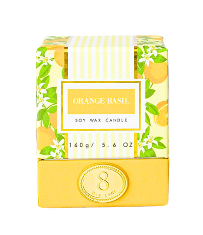 Orange Basil 5.6oz Soy Wax Candle