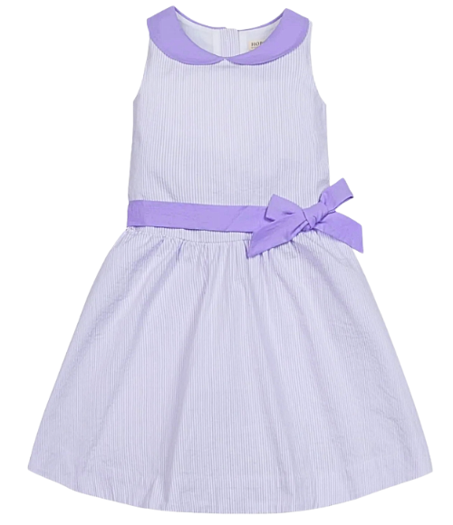 Organic Lavender Seersucker Dress