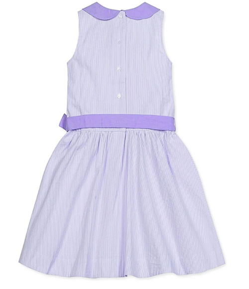 Organic Lavender Seersucker Dress