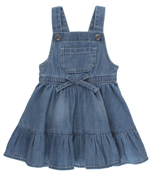 Denim Overall Jumper Dress Denim Overall Jumper Dress