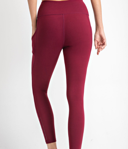 Plus Butter Leggings with Triangular Side Pockets - Multiple Colors