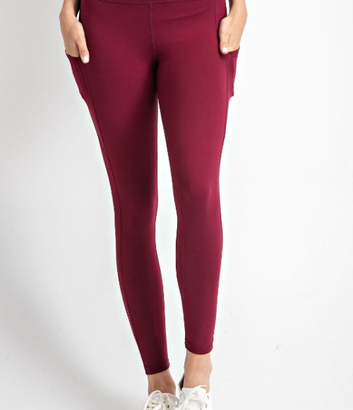 Butter Leggings with Triangular Side Pockets - Multiple Colors