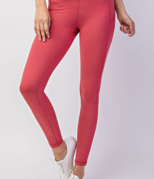 Butter Leggings with Triangular Side Pockets - Multiple Colors