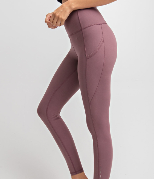 Plus Butter Leggings with Triangular Side Pockets - Multiple Colors