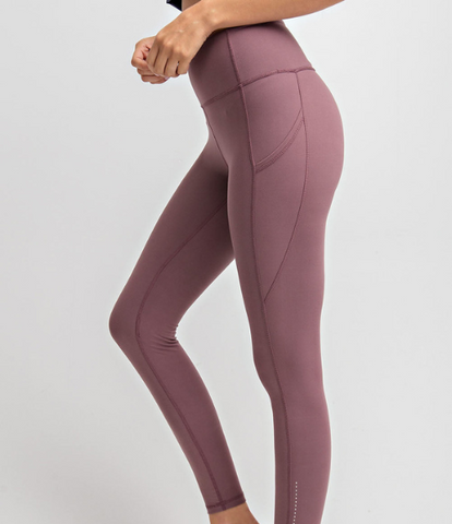 Plus Butter Leggings with Triangular Side Pockets - Multiple Colors