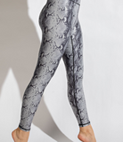 Snake Chintz Grey & Charcoal Sports Bra - Bralette