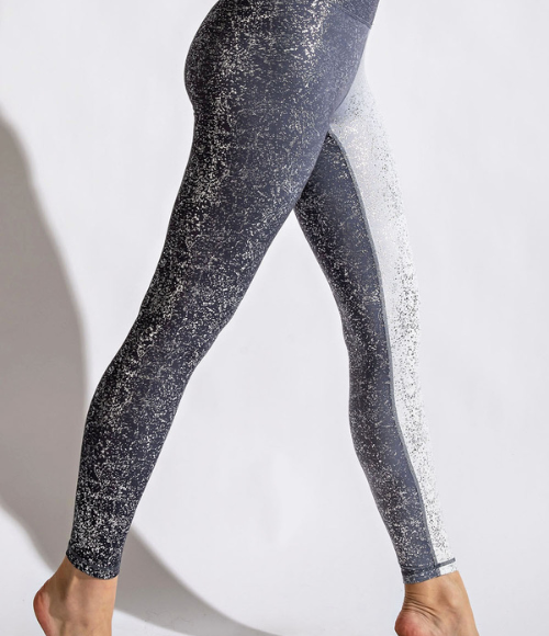 Galaxy Foil Print Full Length Leggings