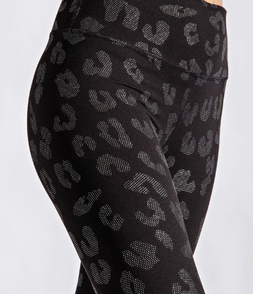 Geo Foil Print Full Length Leggings