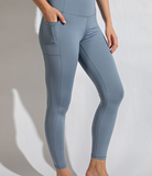 Plus Full Length Compression Leggings with Pockets - Multiple Colors