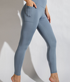 Plus Full Length Compression Leggings with Pockets - Multiple Colors