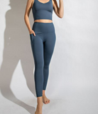 Plus Full Length Compression Leggings with Pockets - Multiple Colors