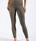 Plus Full Length Compression Leggings with Pockets - Multiple Colors