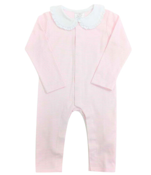 Bambinos Parker Playsuit - Pink Stripe Bambinos Parker Playsuit - Pink Stripe