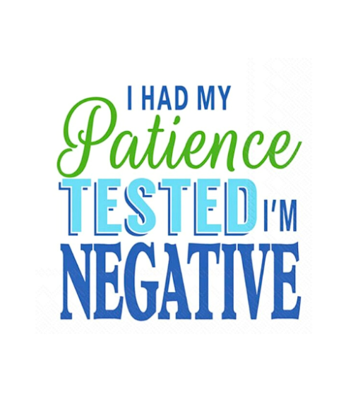 Patience Tested Cocktail Napkins