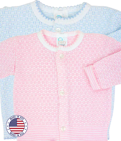 Paty Solid Color Baby Cardigan