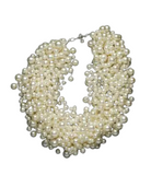Pearl Cluster Necklace