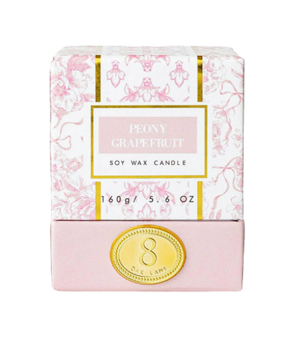 Peony Grapefruit 5.6oz Soy Wax Candle