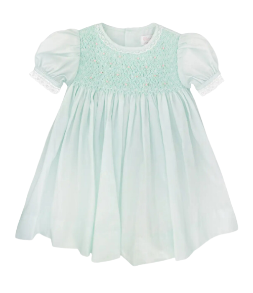 Fully Smocked Dress with French Lace Fully Smocked Dress with French Lace
