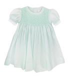 Fully Smocked Dress with French Lace