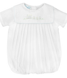 Train Embroidery Romper Set
