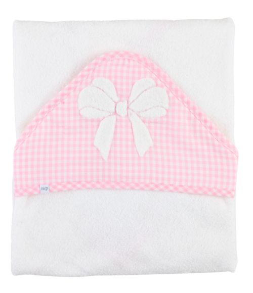 Pink Bow Hooded Towel
