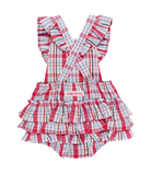 Pink Plaid Flutter Bubble