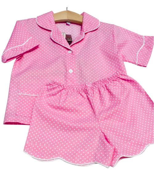 Pink Polka Dot Pajamas