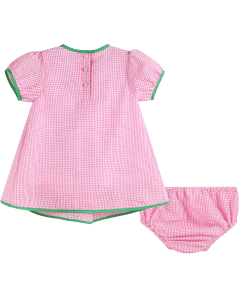 Pink Watermelon Dress & Bloomer Set