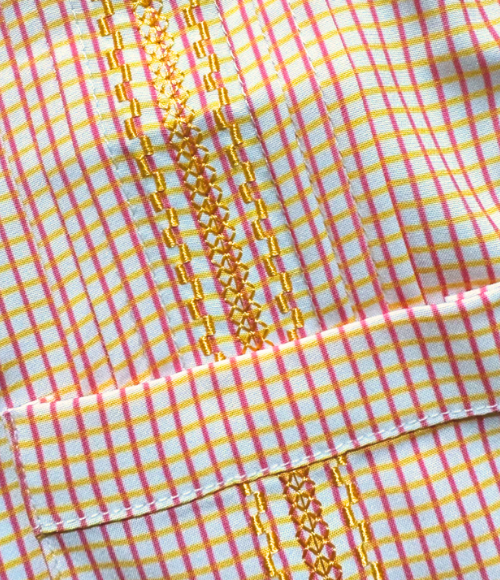BQ Pink/Citrus Guayabera Dress