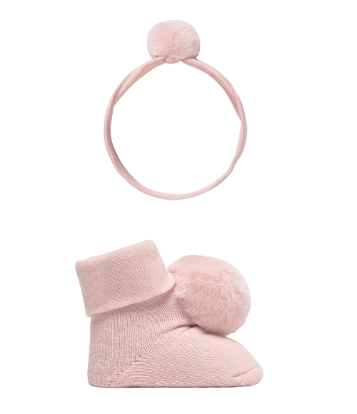 Newborn Headpiece & Sock Set