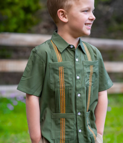 BQ Post Oak/Blaze Guayabera