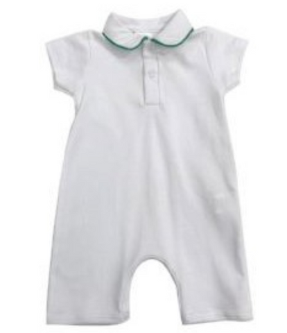 Bambinos Preston Playsuit - White/Green