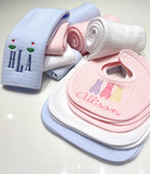 Quilted Burp, Bib & Baby Blanket