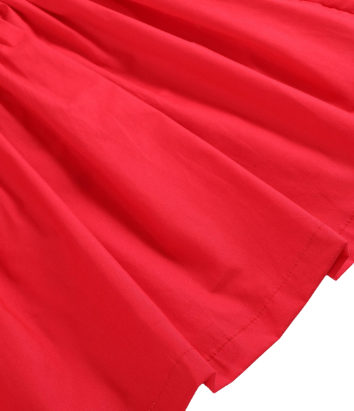 Red Ruffle Jumper Dress