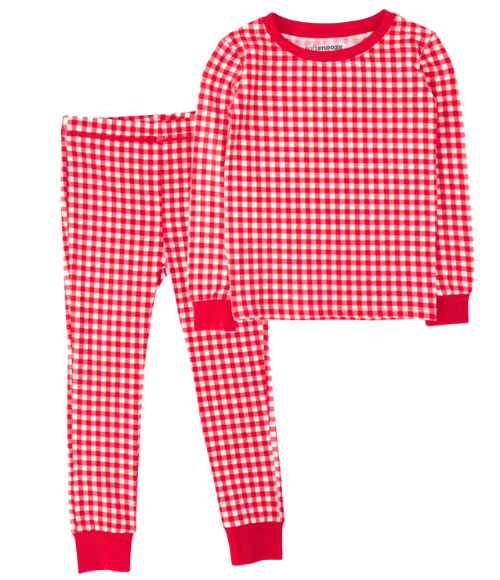 Red & White Gingham LS Pajamas