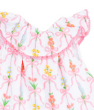 Ribbon Bouquets Ruffle Dress