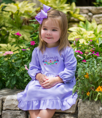 Bambinos Riviera Ruffle LS Dress