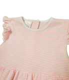 Bambinos Riviera Ruffle Dress - Pink Stripe (5T & Up)