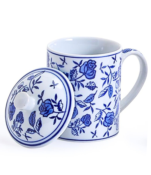 Chinoiserie Mug and Lid Set