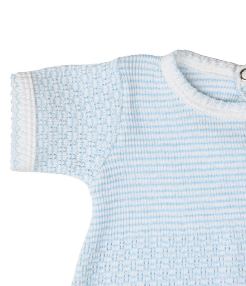 Paty Knit Ruffle Hem Solid Bubble