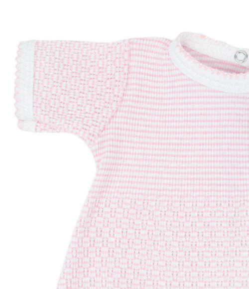 Paty Knit Ruffle Hem Solid Bubble